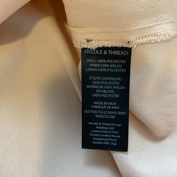 Needle & Thread Blush Pink Tulle Maxi Skirt | Romantic Bridal Wedding Formal - Picture 8 of 10